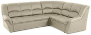 Kožená rohová sedacia súprava DUBAJ LUX XL, béžová (K-11)