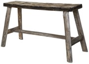 Hnedá dekoračná drevená lavica so vzorom na sedadle Tanoak - 80*24*45 cm