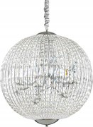 Závesné svietidlo Ideal Lux Luxor SP12 G9 12x40W chróm kryštál