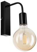 Nástenné svietidlo ASTRID 1xE27/60W/230V lesklá čierna