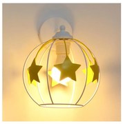 Detská nástenná lampa STARS 1xE27/15W/230V žltá/biela