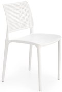 Biela plastová stolička K514