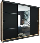 Skriňa Retro 200 2L craft/ dvierka čierna