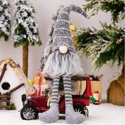 Vianočný škriatok SNOWY 34,5 cm, sivý