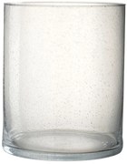 Oválny sklenený svietnik - 22 * 22 * 26,5 cm