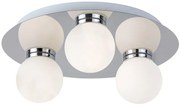 Rabalux Prisadené stropné svietidlo do kúpeľne Becca 3x28W | G9 | IP44 - chróm