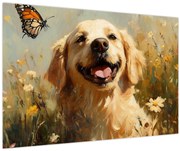 Obraz - Šťastný psík (90x60 cm)