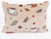 Obliečka na vankúš mikroplyš 50 × 70 cm – Jesenná káva