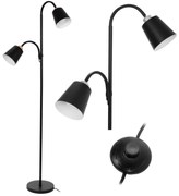 Toolight - Podlahová lampa APP924-2F, čierna, OSW-06328