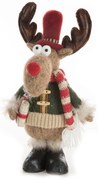 VIANOČNÁ FIGÚRKA REINDEER 38 CM VIACFAREBNÁ