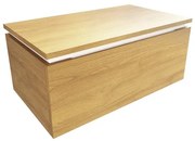 Kúpeľňová skrinka s krycou doskou SAT Feel 80x30x46 cm medový dub mat SATFEEL80DMDBEZ