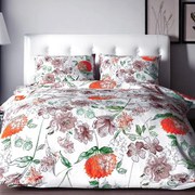 Krepové bavlnené obliečky Homa TORRY ART ORANGE 2-dielna sada 140x200 cm
