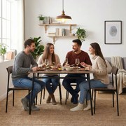 Sada nábytku do jedálne, kuchyne, stôl, 4 stoličky MALMO