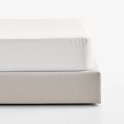 Goldea napínacia plachta z ľanovej zmesi - biela 80 x 160 cm