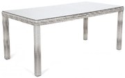 Záhradný jedálenský stôl KINGSTON 180 svetlo-sivý