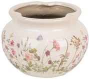 Keramický obal na kvetináč s lúčnymi kvetmi Flowers of Love S - Ø 23*16 cm