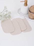 Vaflové kozmetické obrúsky (4 ks) - prírodná