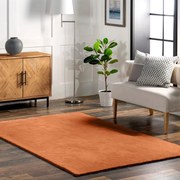 Tutumi Rea, Jedwabisty Wysoki Dywan Rabbit Brick-red, SHG-08801