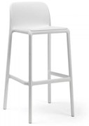 FARO záhradná barová stolička bez podrúčok bianco
