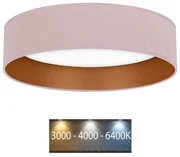 Brilagi - LED Stropné svietidlo VELVET LED/24W/230V 3000/4000/6400K ružová/zlatá BG0271