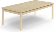 Stôl DECIBEL, 1600x800x530 mm, akustické linoleum, breza/béžová