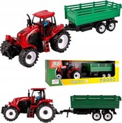TRAKTOR FARMÁRSKY 47cm S ODNÍMATEĽNÝM PRÍVESOM + FIGÚRKA FARMÁRE