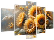 Obraz - Maľba slnečníc (150x105 cm)