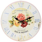 Nástenné hodiny, Flor0120, Rose De Provence, 34cm