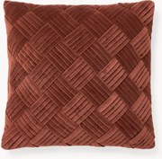 Zamatový poťah na vankúš so štruktúrovaným vzorom Sina