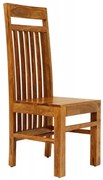 Stolička Gani s priečkami z indického masívu palisander Svetlomedová