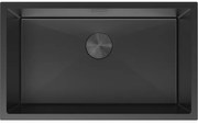 Mexen Trixo, 1-komorový nerezový drez 750 x 440 mm, čierna, 6415751000-70