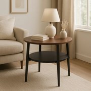 PROXIMA.store - Dizajnový konferenčný stolík PAULO FARBA: čierna, Materiál: orech