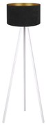 Brilagi - Stojacia lampa VELVET 1xE27/60W/230V biela/čierna