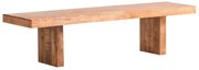 furniture-nabytek.cz - Masívna lavica Country z mangového dreva, lakovaná, hnedá – 190 cm