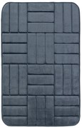 Protišmyková kúpeľňová predložka 3D 667 dark grey, 50x80, šedá, kúpeľňa, BO-MA