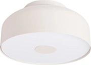 Stropné svietidlo Omiq, 1x béžové kovové tienidlo, (biely plast), (fi 30 cm)