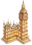 Robotime Rolife Svietiaci 3D drevené puzzle Big Ben 220 ks
