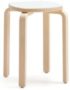 Detská stolička VIDE, laminát - biela, výška 460 mm