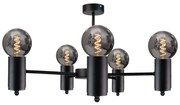 Luster na tyči ARD 5xE27/60W/230V čierna
