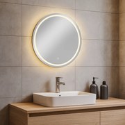 LED zrkadlo AVENBERG WAVE Ø70