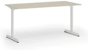 Kancelársky stôl PRIMO BETA, 1600 x 800 mm, biela podnož, breza