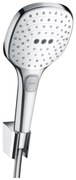 Hansgrohe Raindance Select E, sprchový set 120 3jet s hadicou 1600 mm, biela/chrómová, HAN-26720400