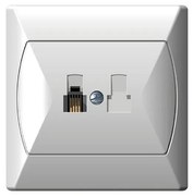 Telefónna zásuvka GPT-1A biela