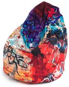 INTERMEDIC SK Sedací vak Mega Sako Modern Polyester - DG57 - Graffiti