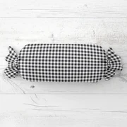 Biante Vankúš valec bonbon Sandra SA-060 Čierno-biele kocky 15x40 cm