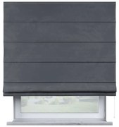 Sivá rímska roleta 170x100 cm Posh Velvet - Yellow Tipi