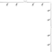 Zuma Line 3583 - Bodové svietidlo v lištovom systéme TUBE 8xGU10/35W/230V biela