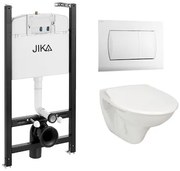 Cenovo zvýhodnený závesný WC set Jika do ľahkých stien / predstenová montáž + WC Jika Nila KMPLJIKAS