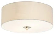 Rustikálne stropné svietidlo biele/krémové 30 cm - Drum Jute
