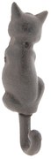 Nástenný kovový háčik mačka - 5 * 3 * 17 cm